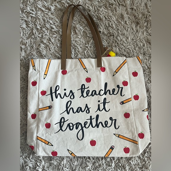Teacher Tote Canvas Bag - Picture 3 of 3